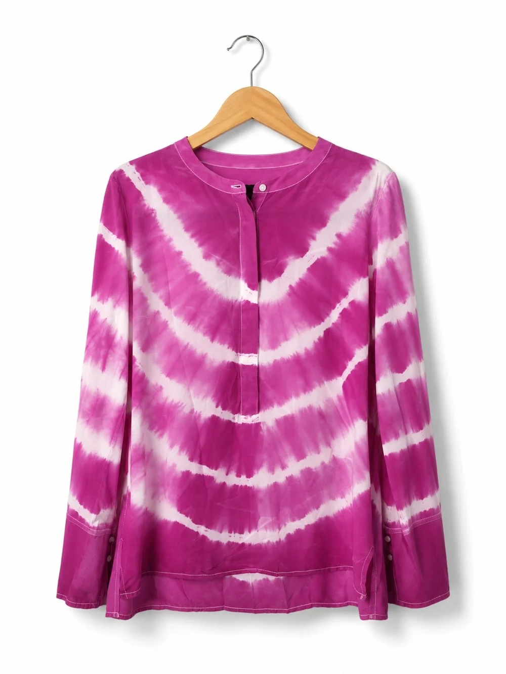 J.CREW 100% Silk Bright Pink Top - J.CREW